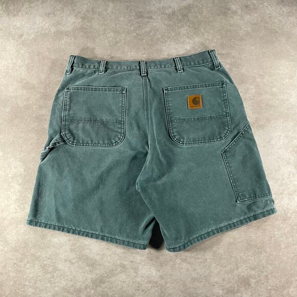 Vintage Carhartt B24 HTG Shorts 35” by 8” Union Hunter Green